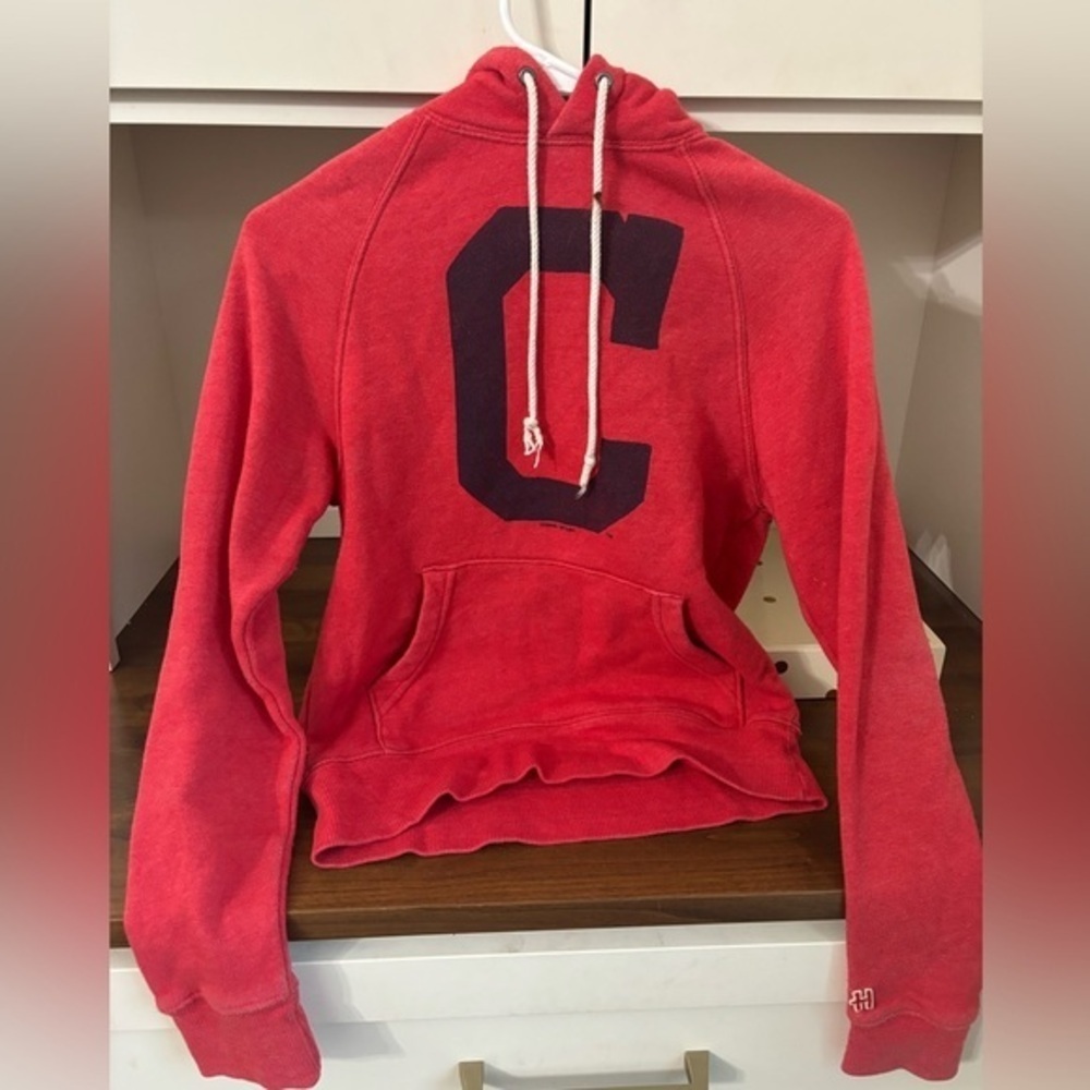 Red Homage sweatshirts xs cleveland hoodie sweatshirt